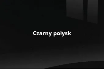 Kolor / wzór Czarny połysk